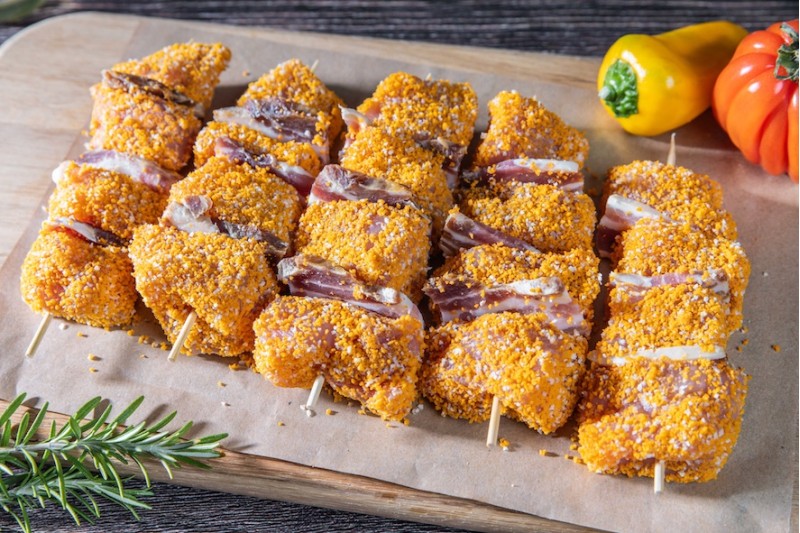 Brochette Ardennaise Viande Porc et lard fumé - Fumet des Ardennes