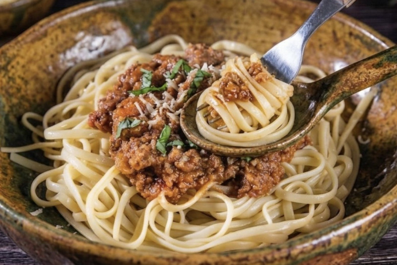 Spaghetti Bolognaise (idée de présentation)