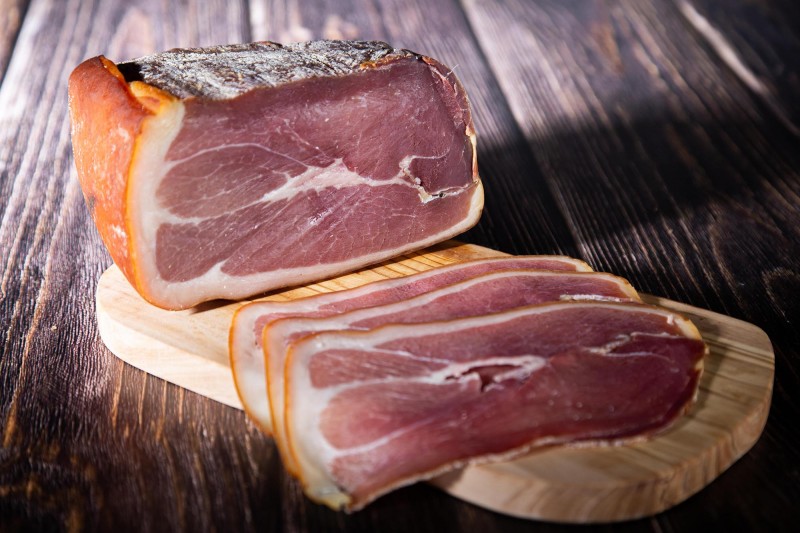 Jambon d'Ardenne IGP (Gerookte Cobourg) in sneetjes