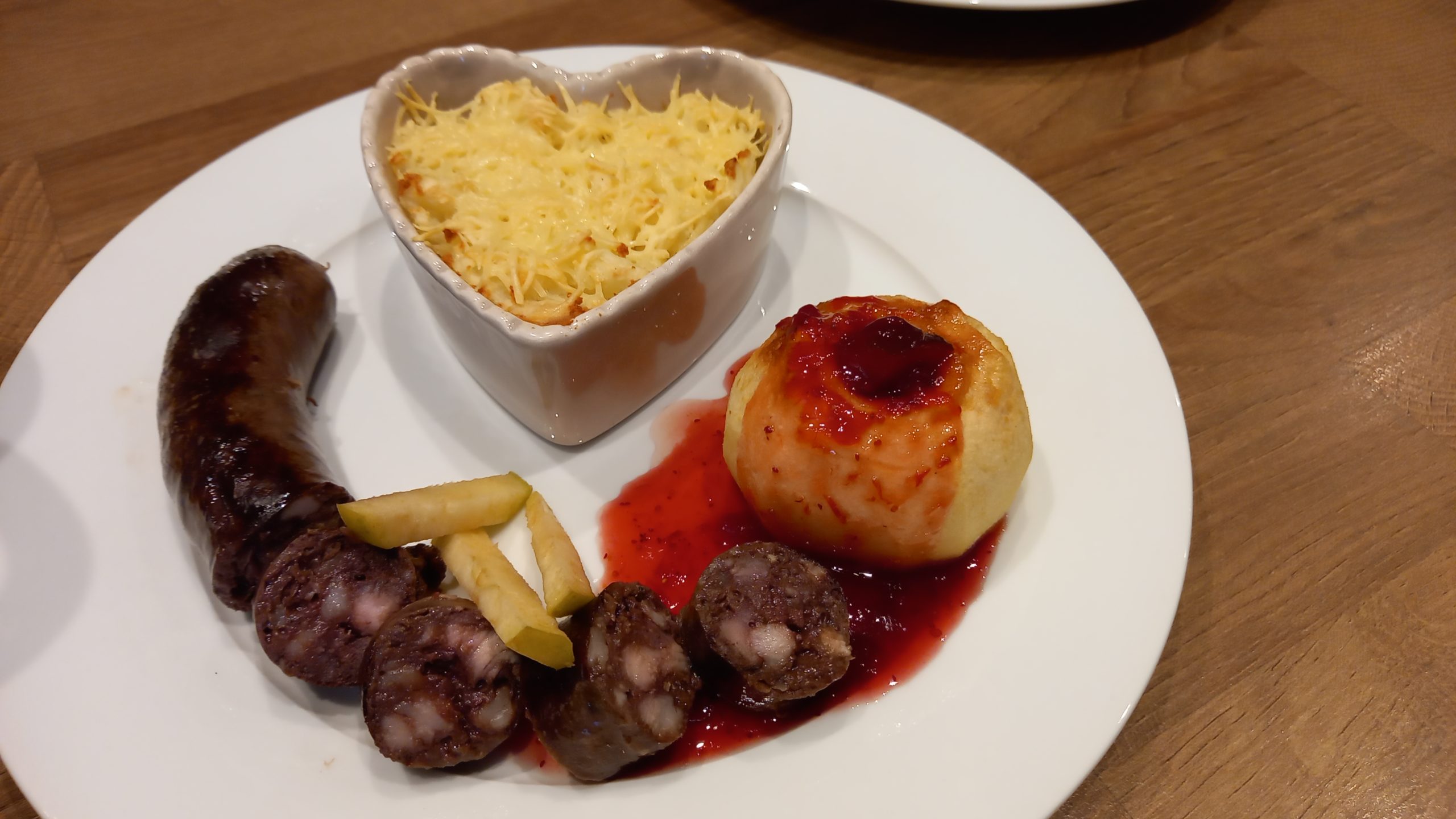 Le boudin noir pommes et cras e de pdt Le Fumet des ardennes