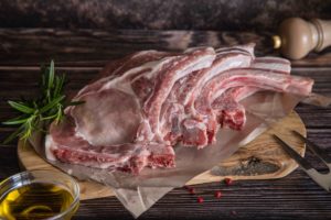 les côtes de porc du Fumet des Ardennes  à 10,90€/kg